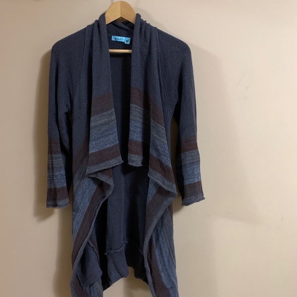 Goddis Open Front Waterfall Cardigan Sweater - Picture 2 of 9